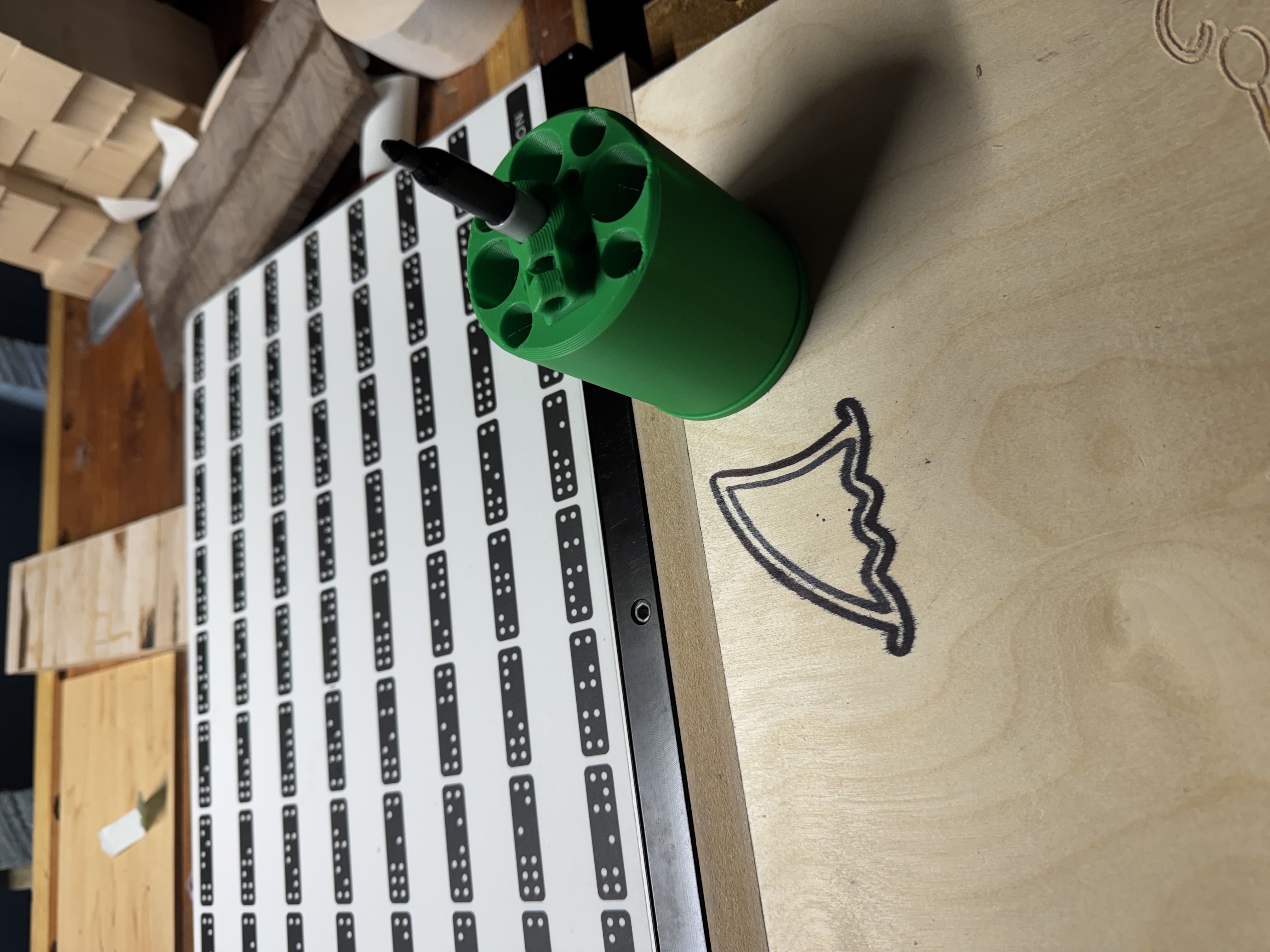 Shaper Origin Spindle - sharpie Adapter