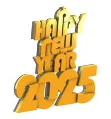 Happy New Year pendant