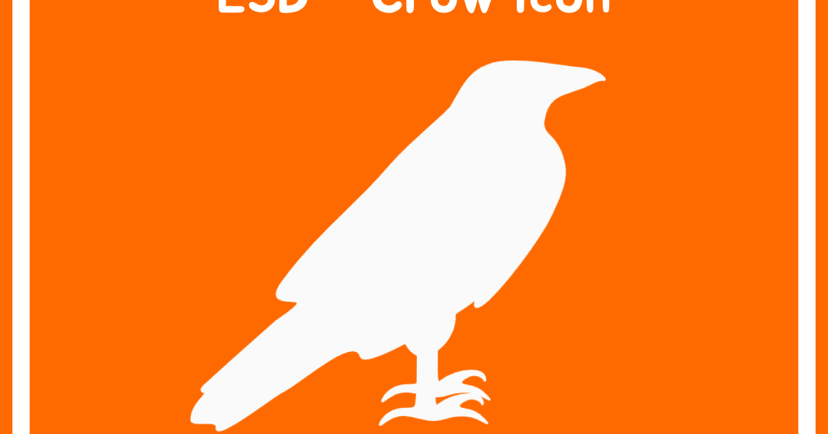 Crow Icon by Emoji3D | Download free STL model | Printables.com