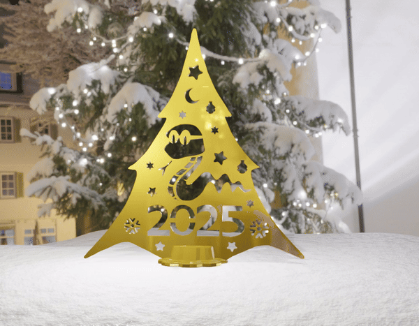Yılan ile Noel Ağacı 2025 (Sadece Plastik Aparattır!!!)