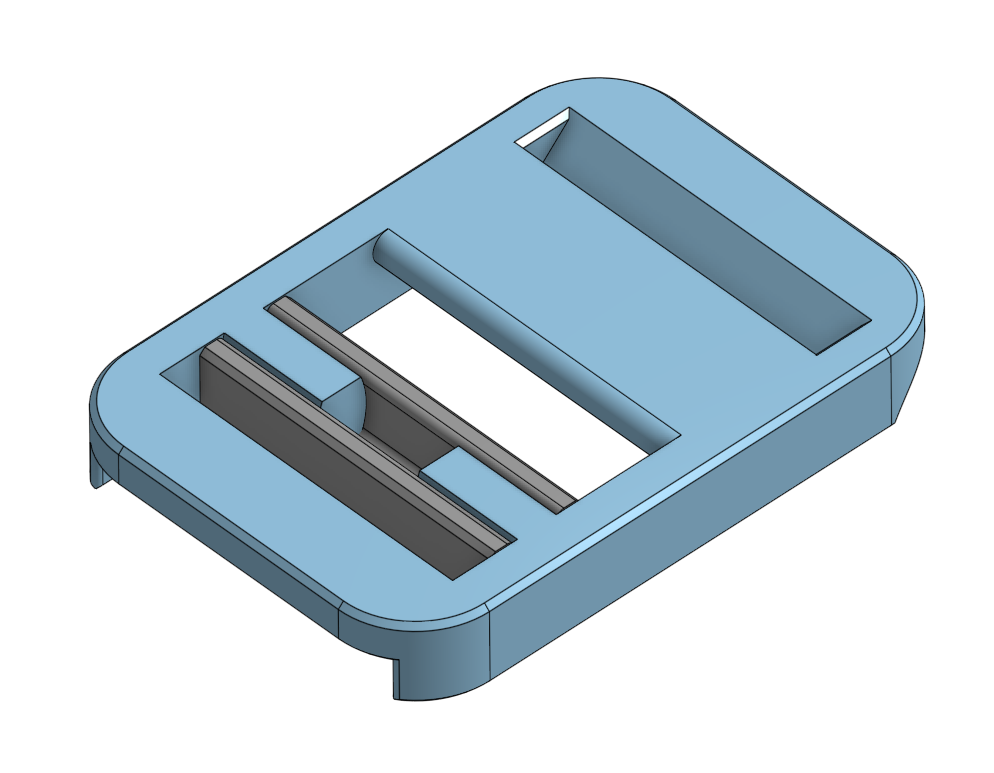 Miniatura 2 do modelo 3D Backpack Strap Buckle