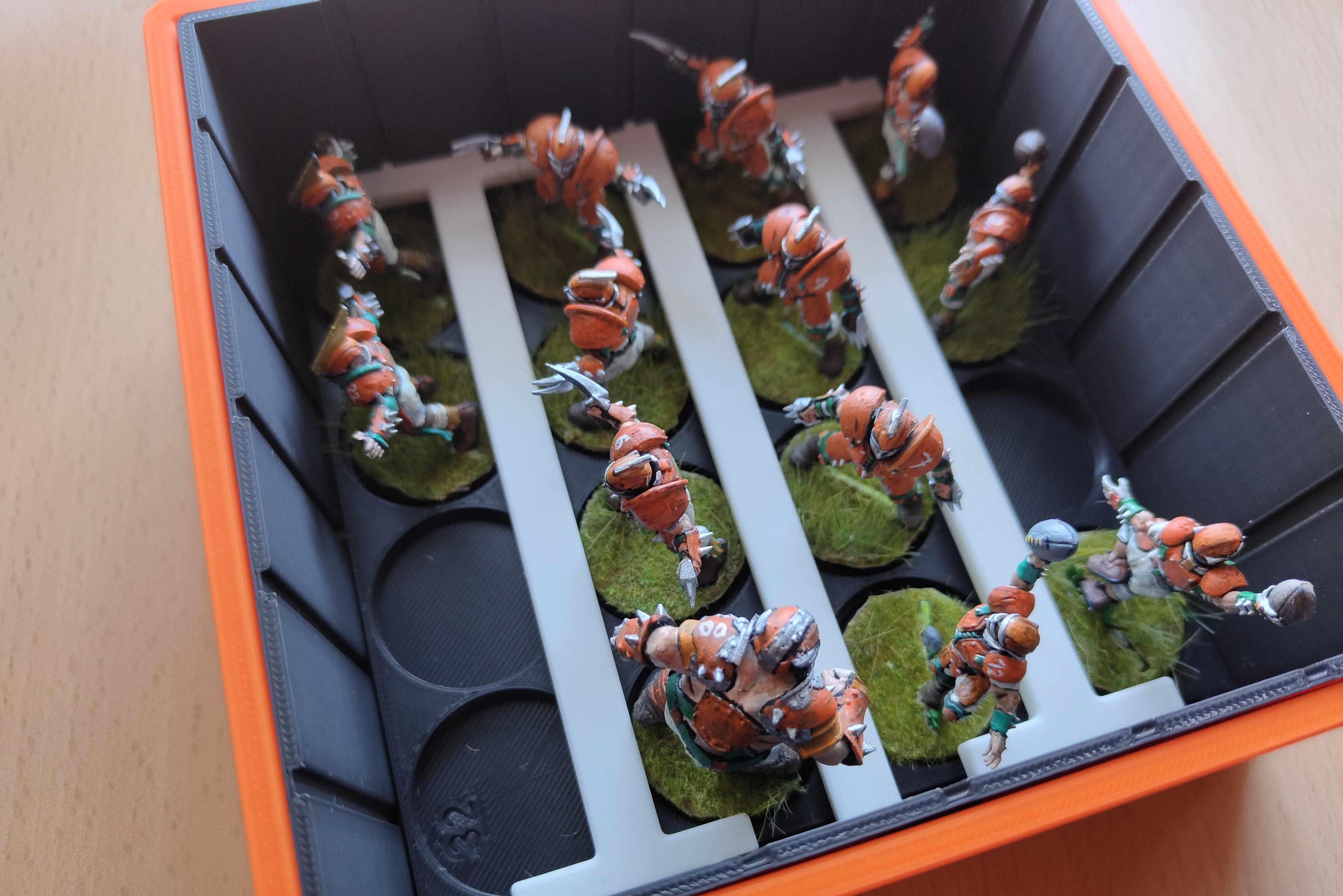 Modiboxi 32mm miniatures in place holder