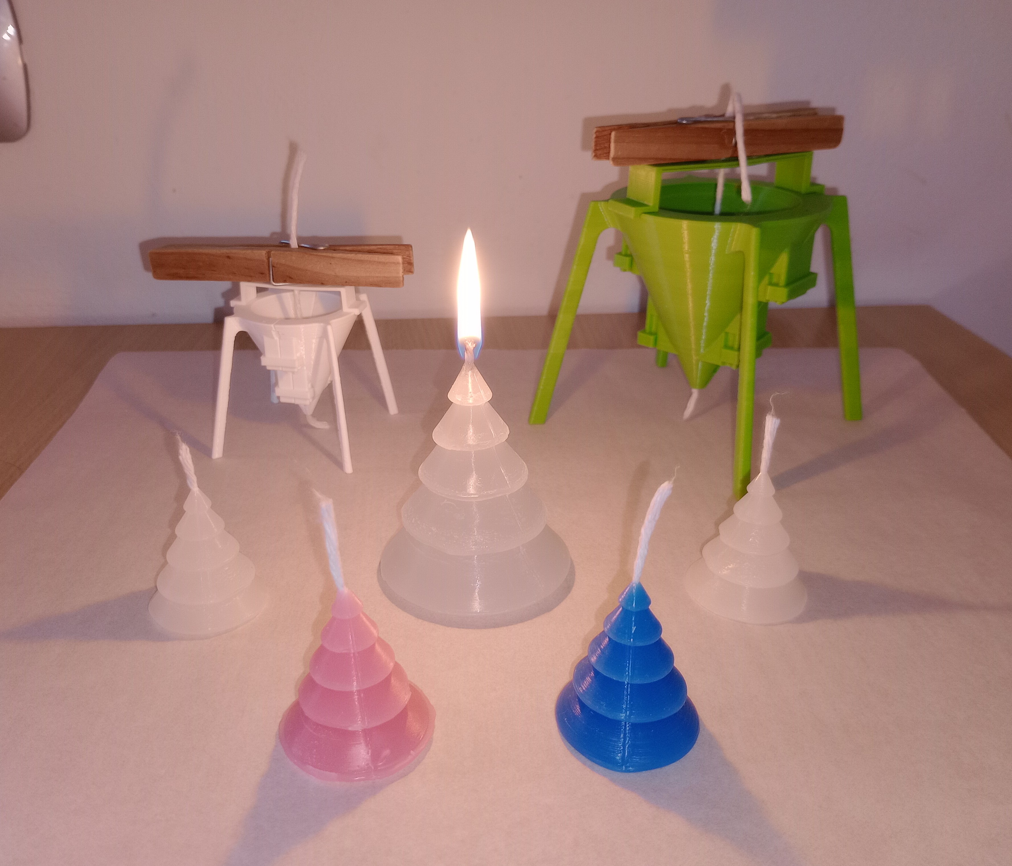 Christmas candle mold