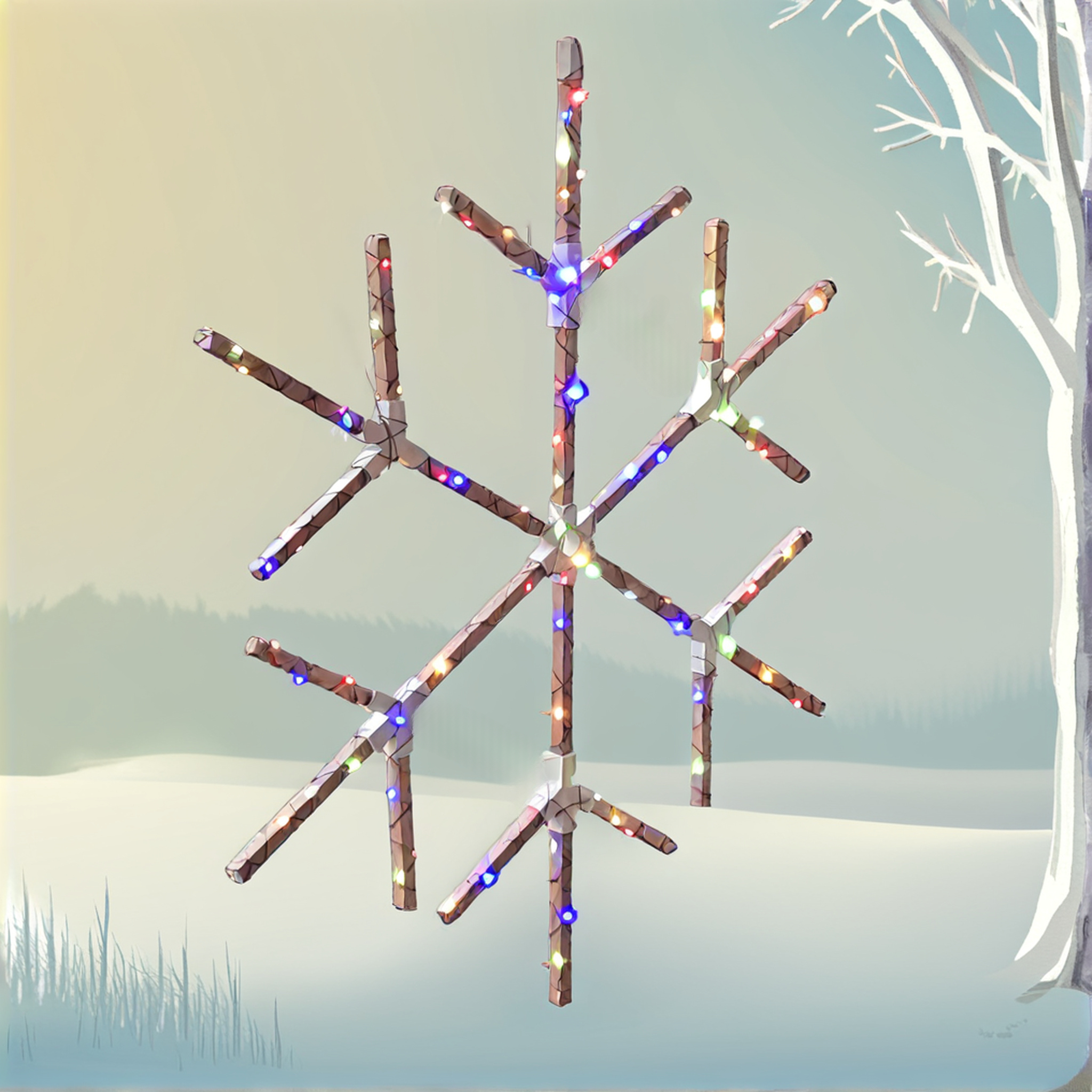 Xmas Snowflake Deco