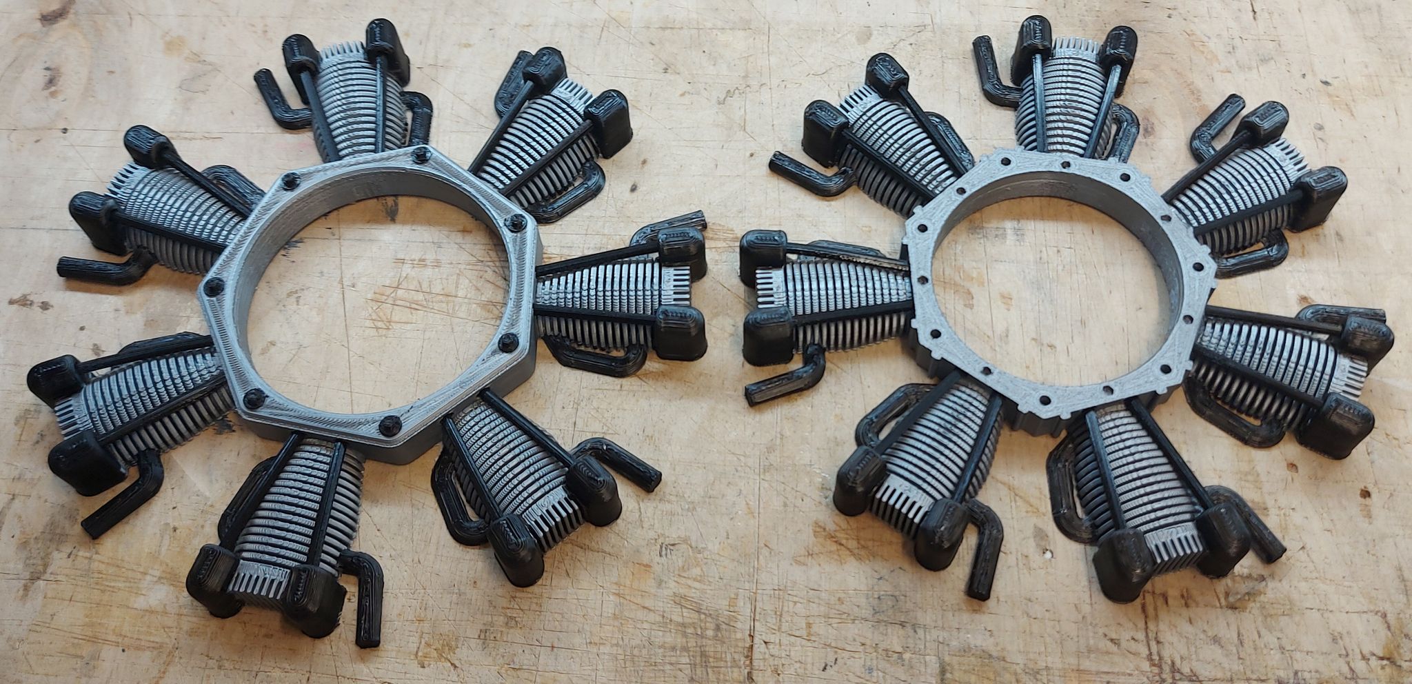 7 Cylinder Radial Engine Dummy