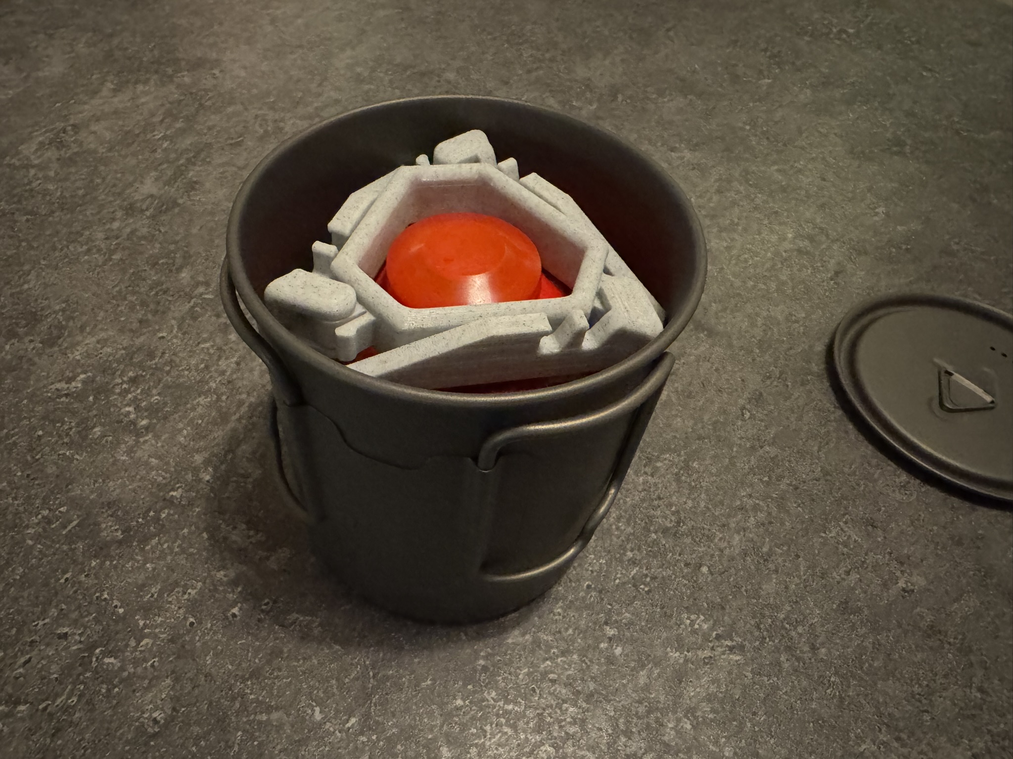 BRS 3000T storage for Toaks 750ml pots — miniatura 4