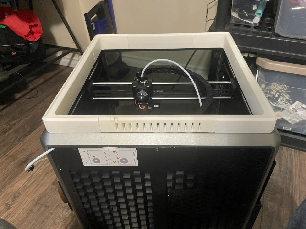 Creality K1 Max: Frame Locking Lid Riser (with FreeCAD Files) by