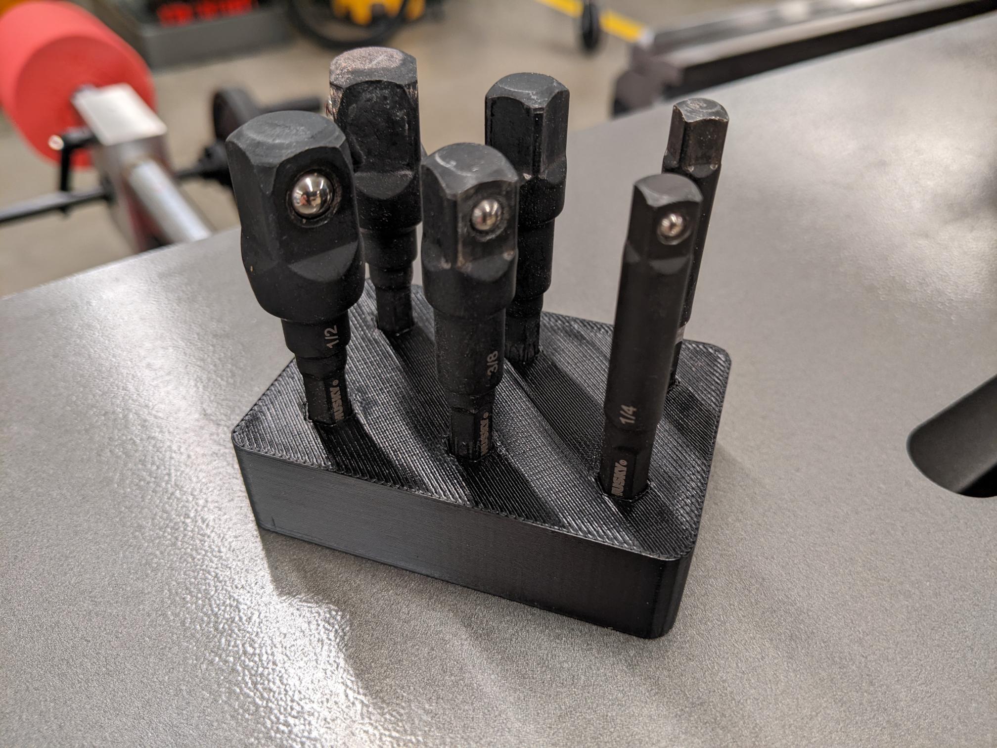 Socket Adapter storage block by Brian K | Download free STL model ...