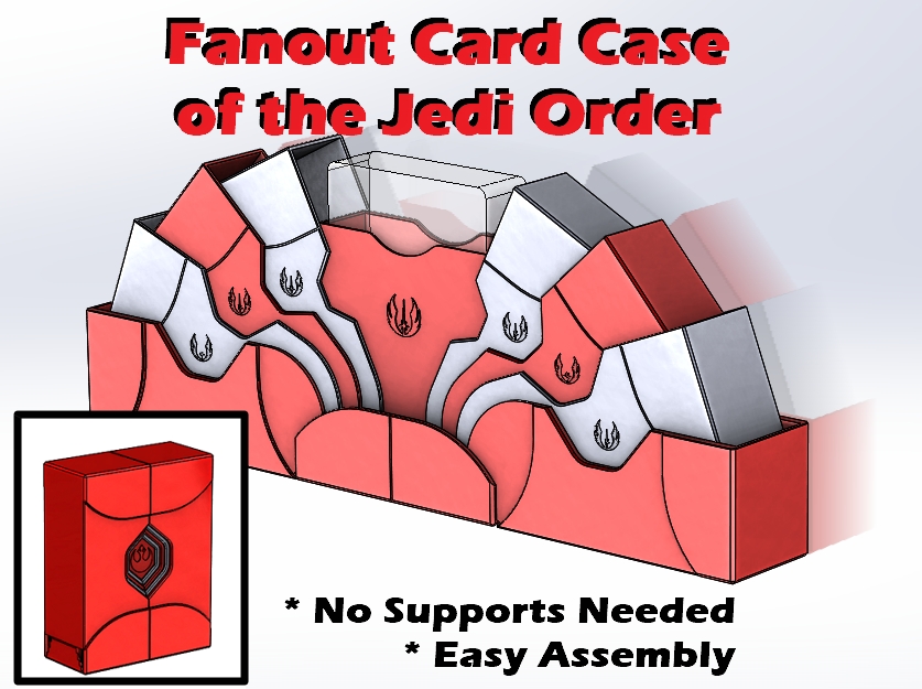 #0198 STAR WARS Fanout Playing Cards Case [ Jedi Order ]