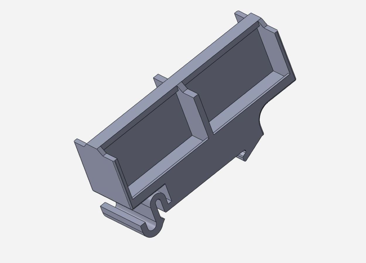 Wago Hutschienenmontage 221-41X Version 2 DIN rail mounts