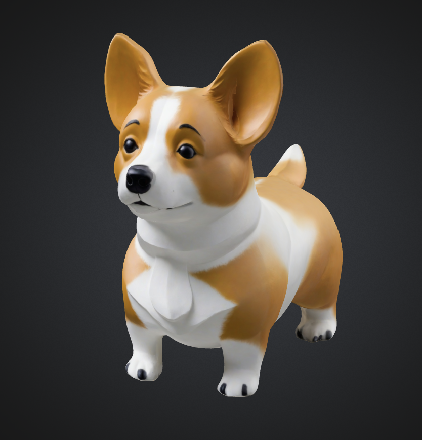 Miniatura 4 do modelo 3D Cute Chibi Corgi