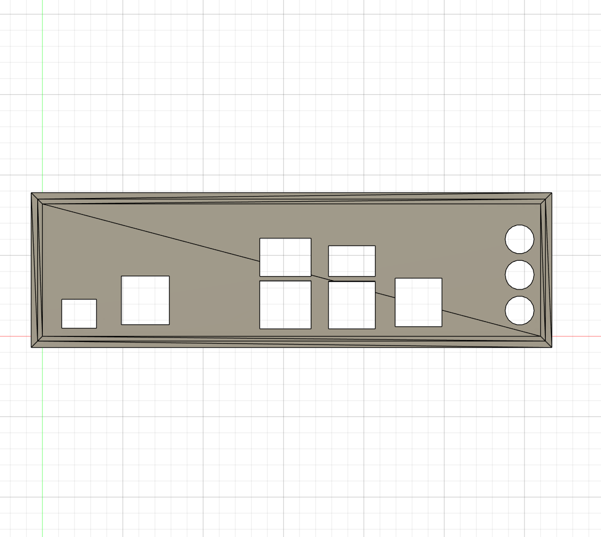 Dx79to Layout INTEL DX79TO Motherboard IO Shield by MJJoaquin | Download free STL ...
