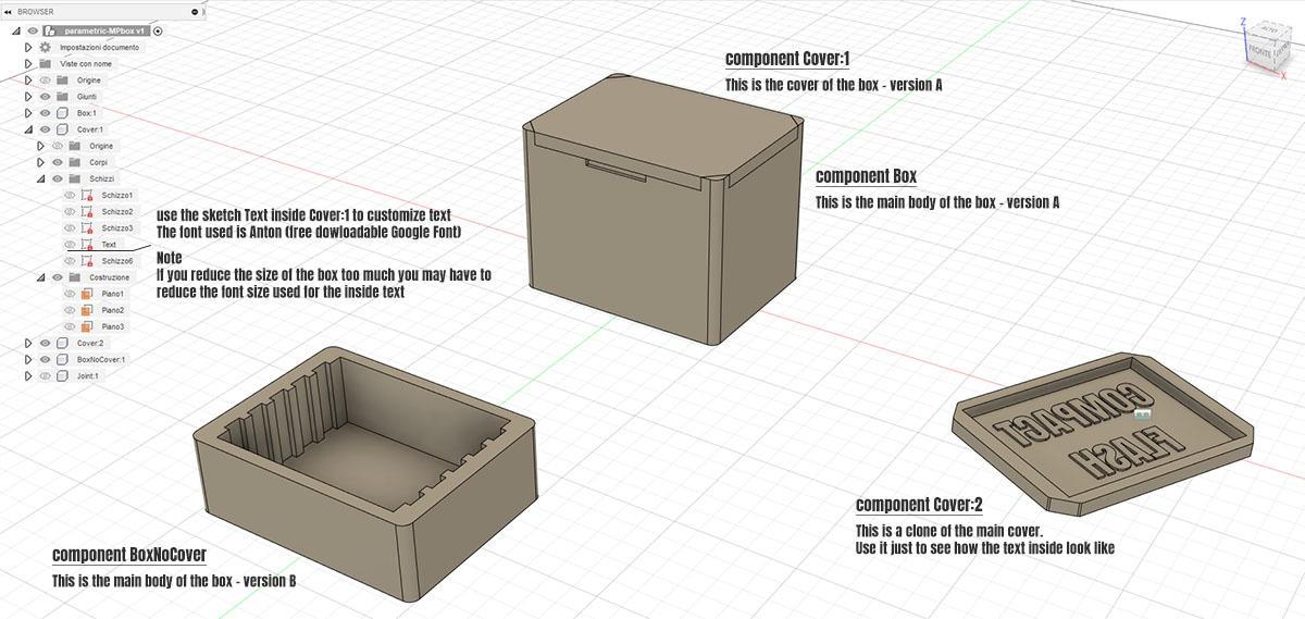 Miniatura 6 do modelo 3D Parametric MultiPurpose Box