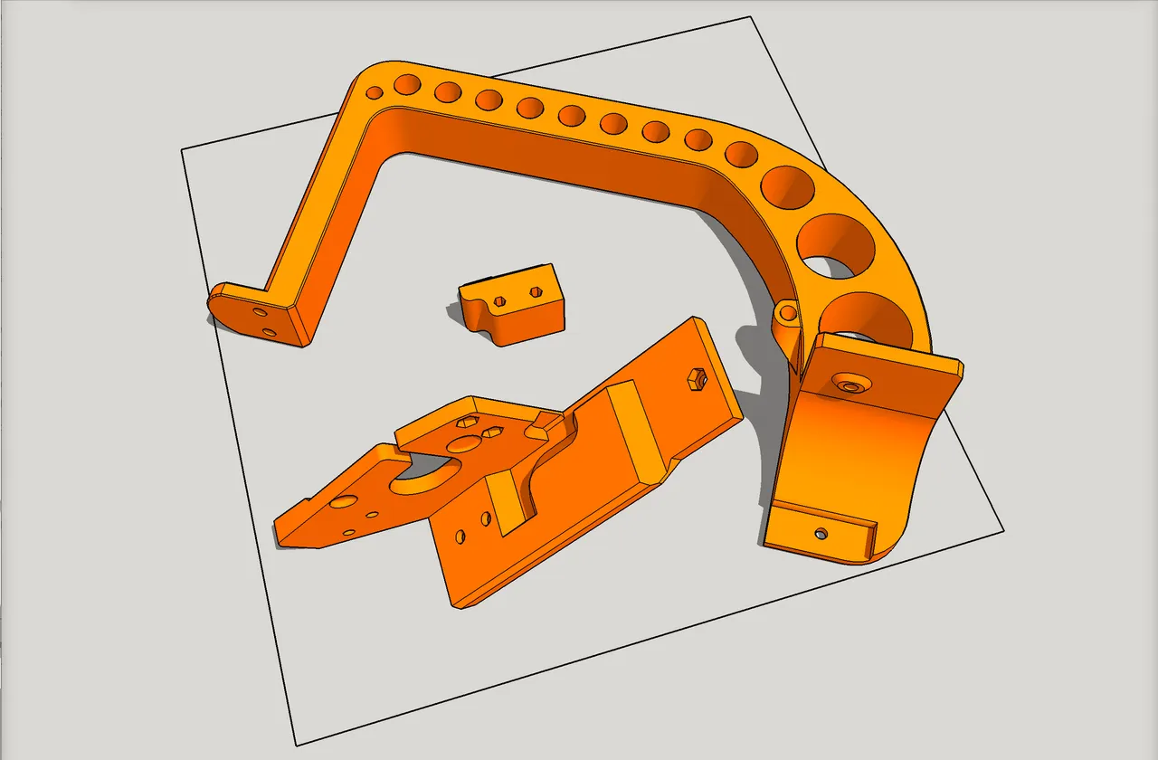3 of 4) Flashforge Adventurer 5M (AD5M) IMPROVED, SIDE-MOUNT Spool