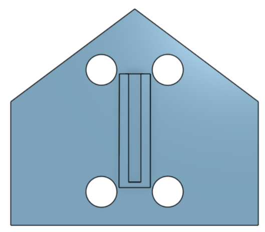 Filament holder with dissapearing mount