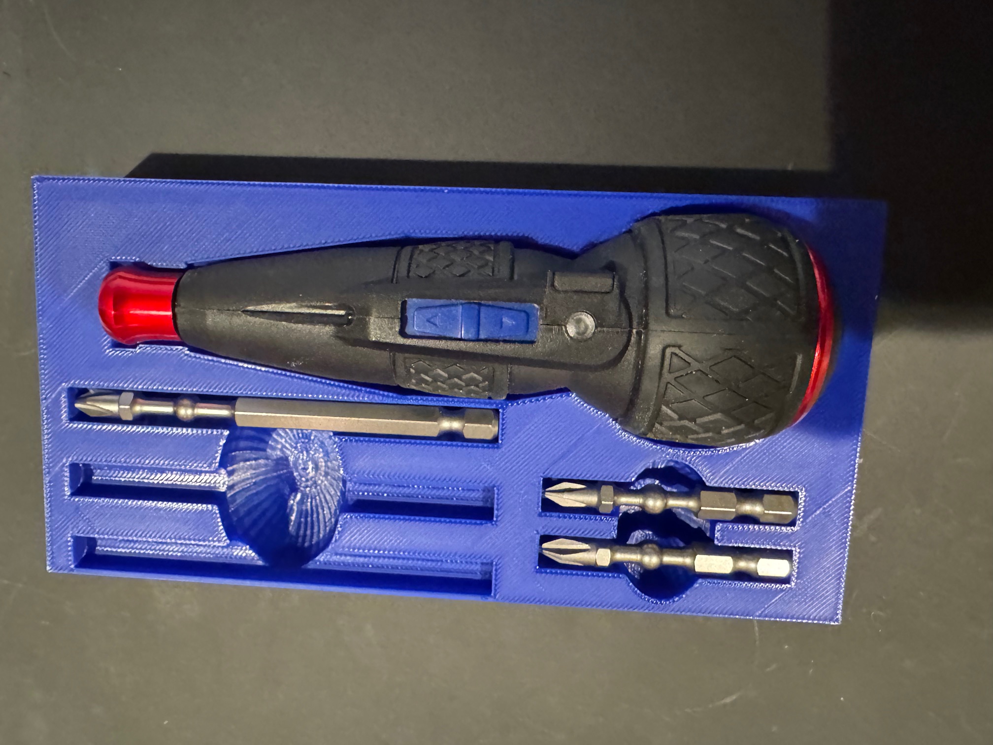 VESSEL Ballgrip Rechargeable Screwdriver Cordless No.220USB-1U Gridfinity