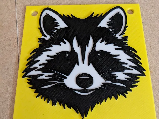 Raccoon Plaque