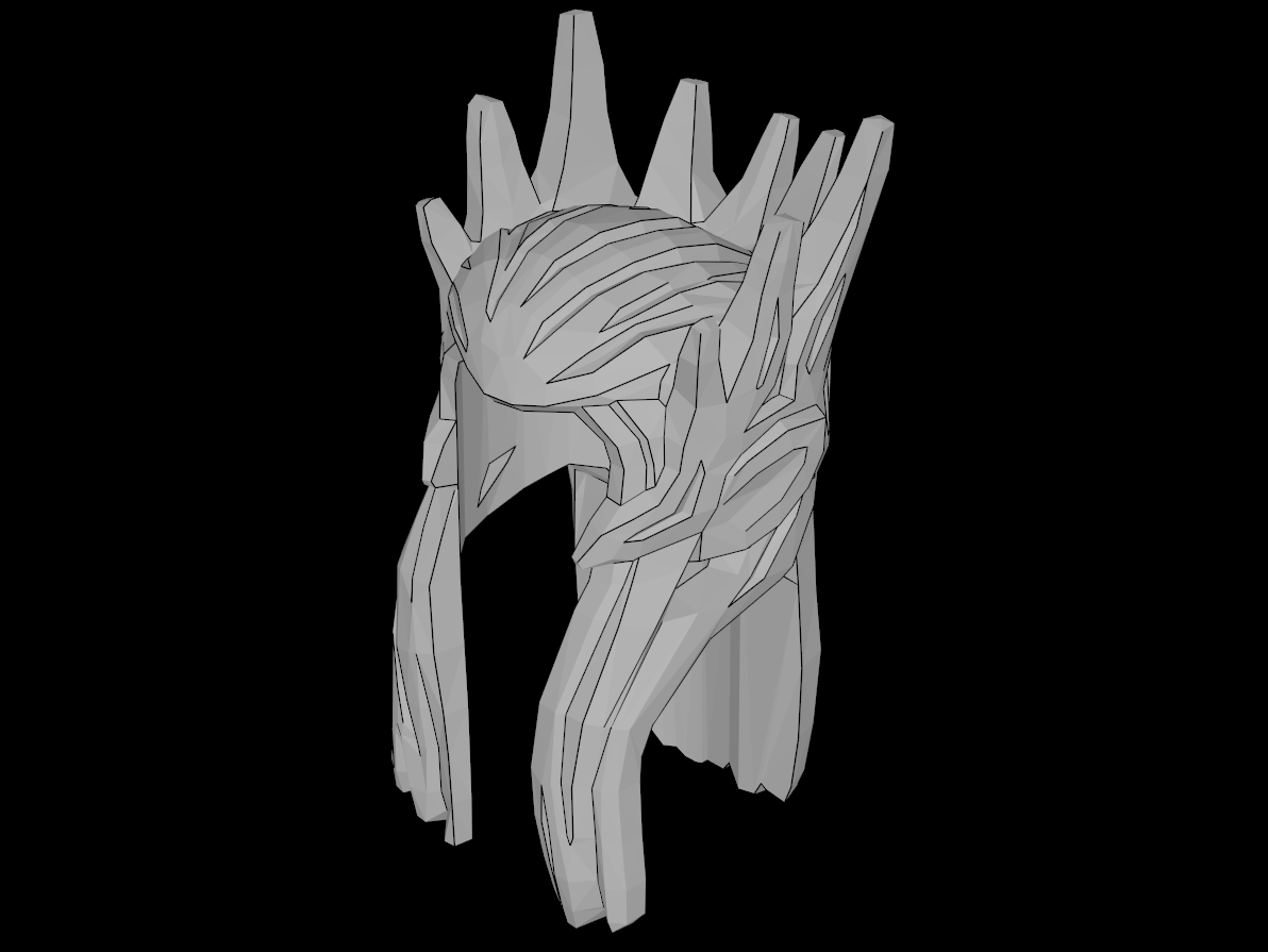 Lego Compatible (15597.dat) Minifig Hair Long with Spikes and Elf Ears Pattern