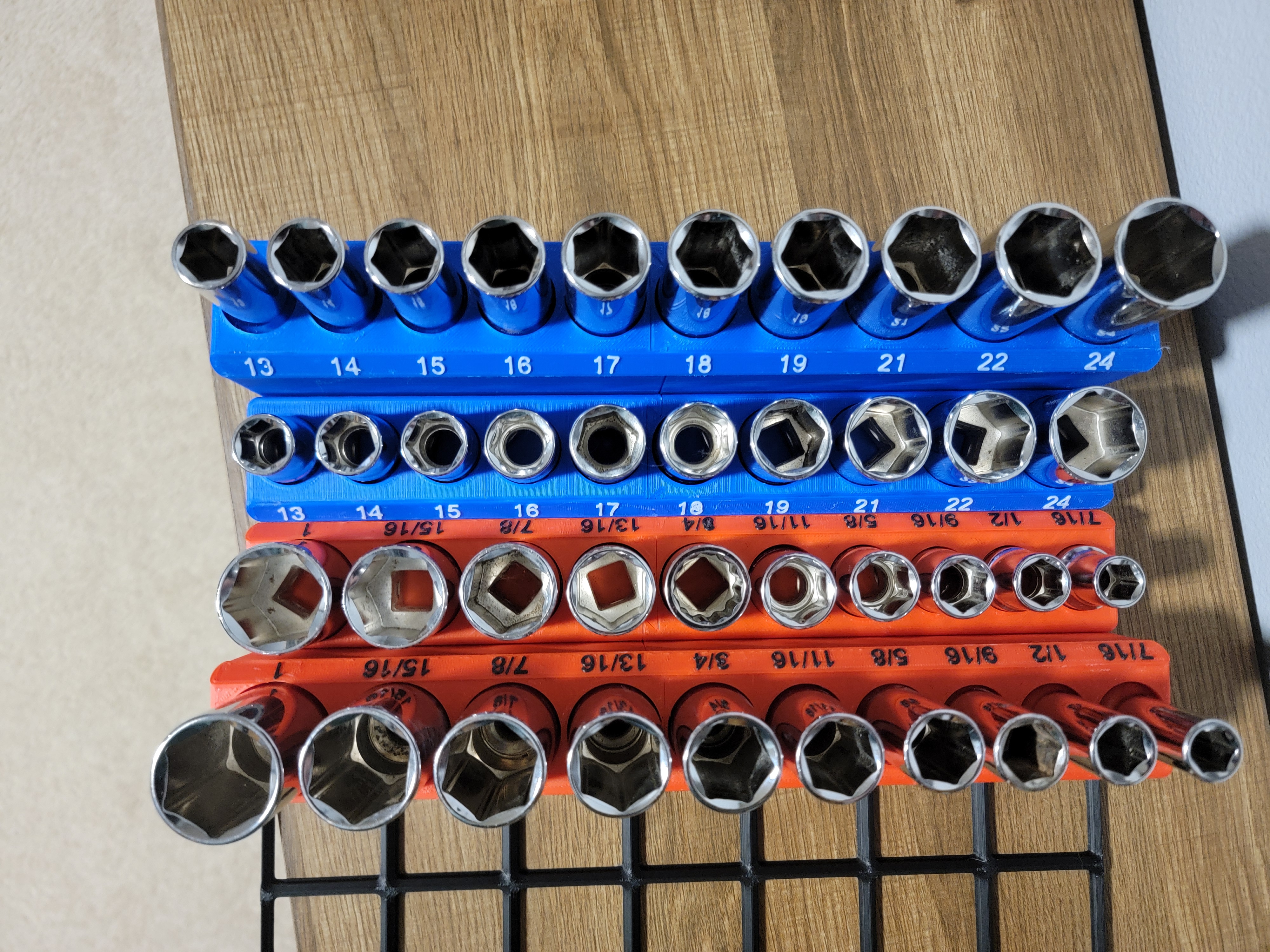 Socket Holders 1/2" Drive - Gridfinity (1 row) — thumbnail 4