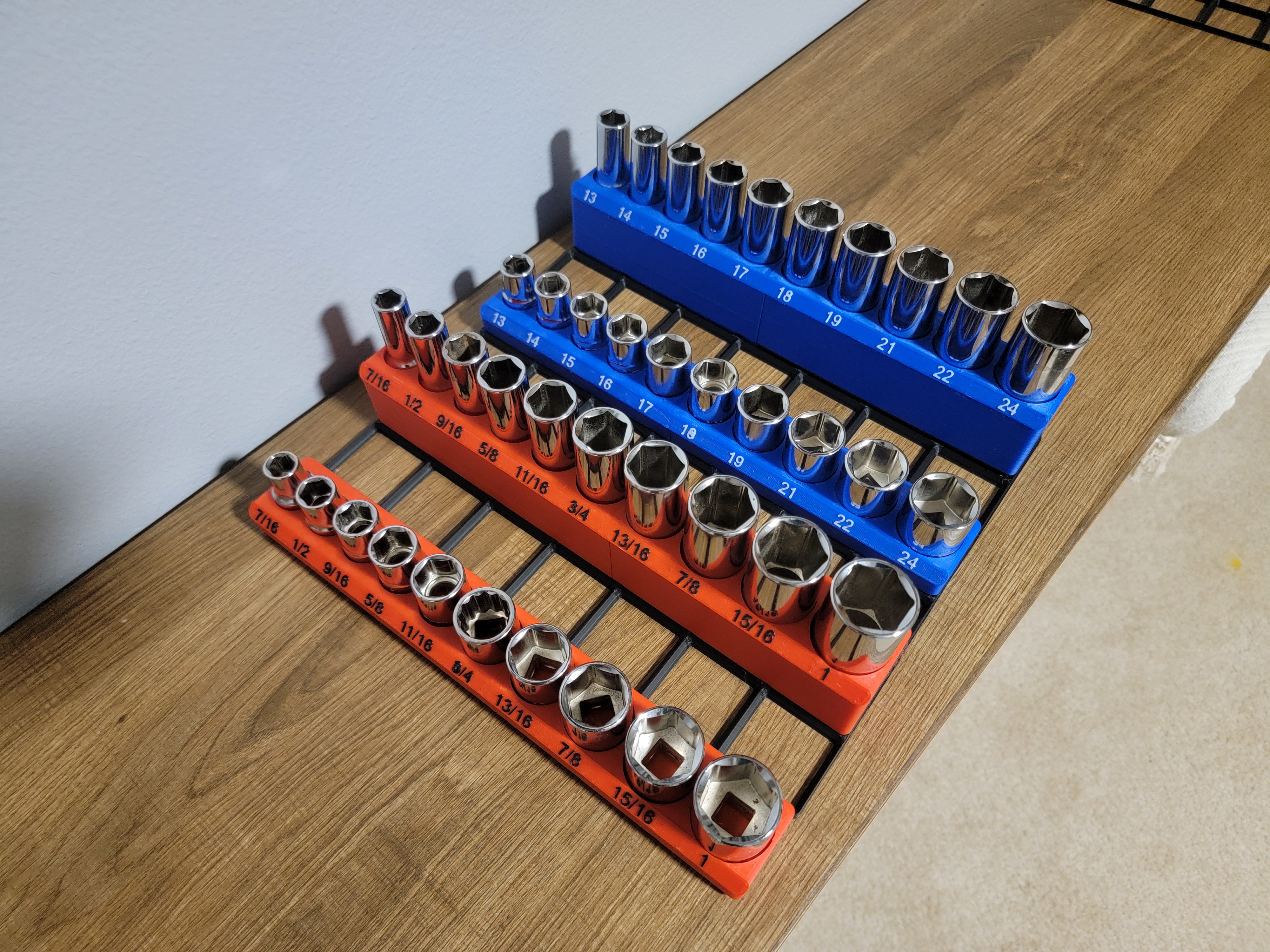 Socket Holders 1/2" Drive - Gridfinity (1 row) — thumbnail 5