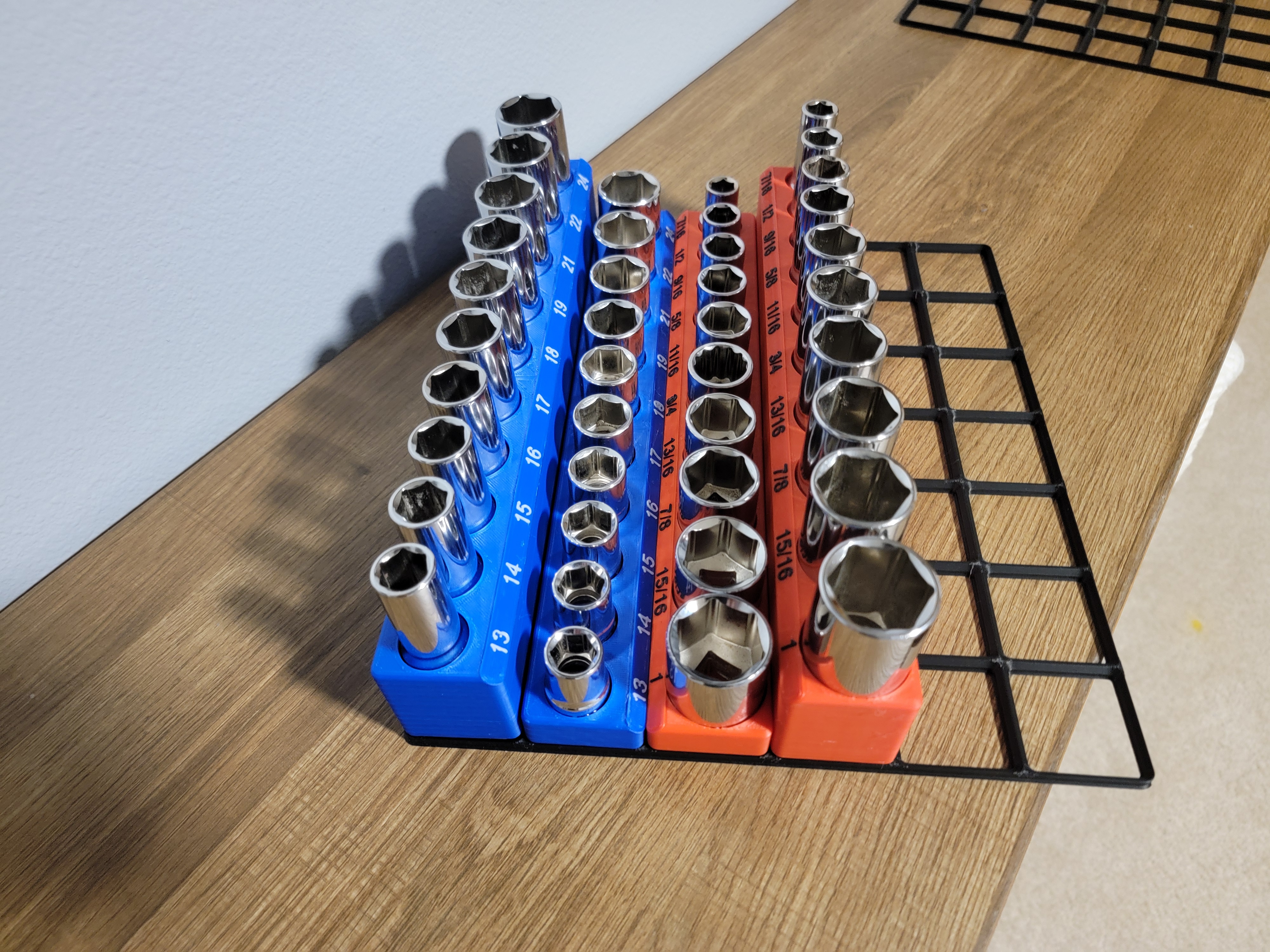Socket Holders 1/2" Drive - Gridfinity (1 row) — thumbnail 3