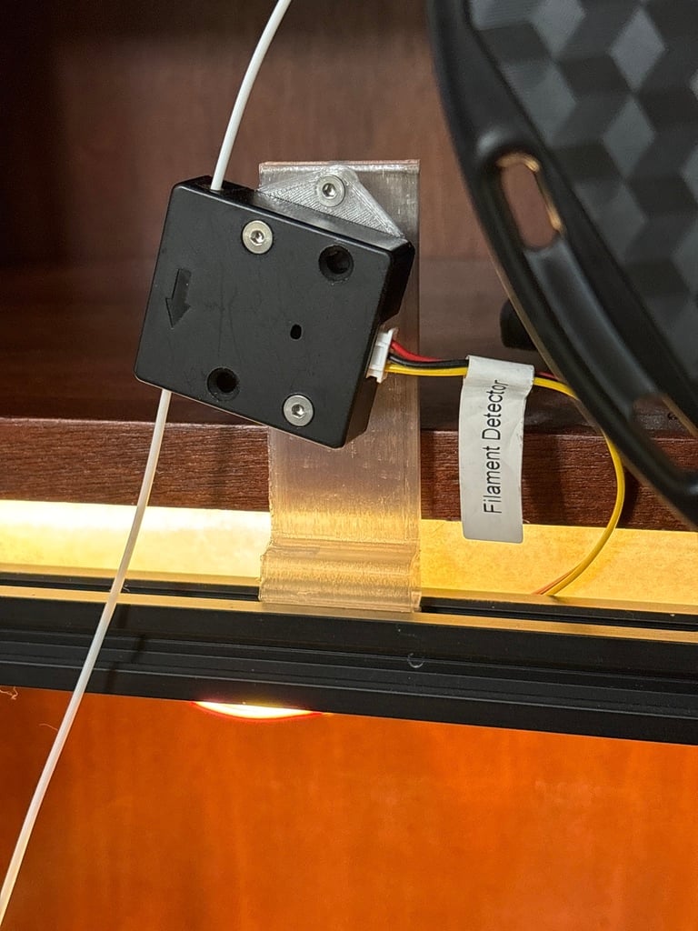 Elevated filament sensor swivel mount for V-slot extrusion for SV01/SV03 and other printers