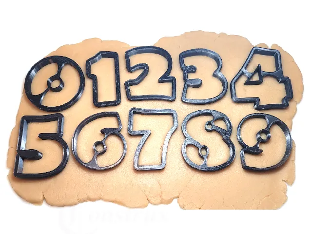 Large Number 0-9 Cookie Cutters