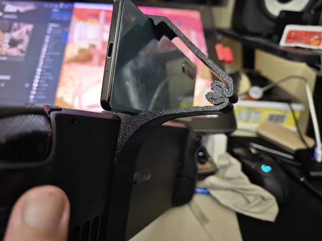 Steam deck phone holder