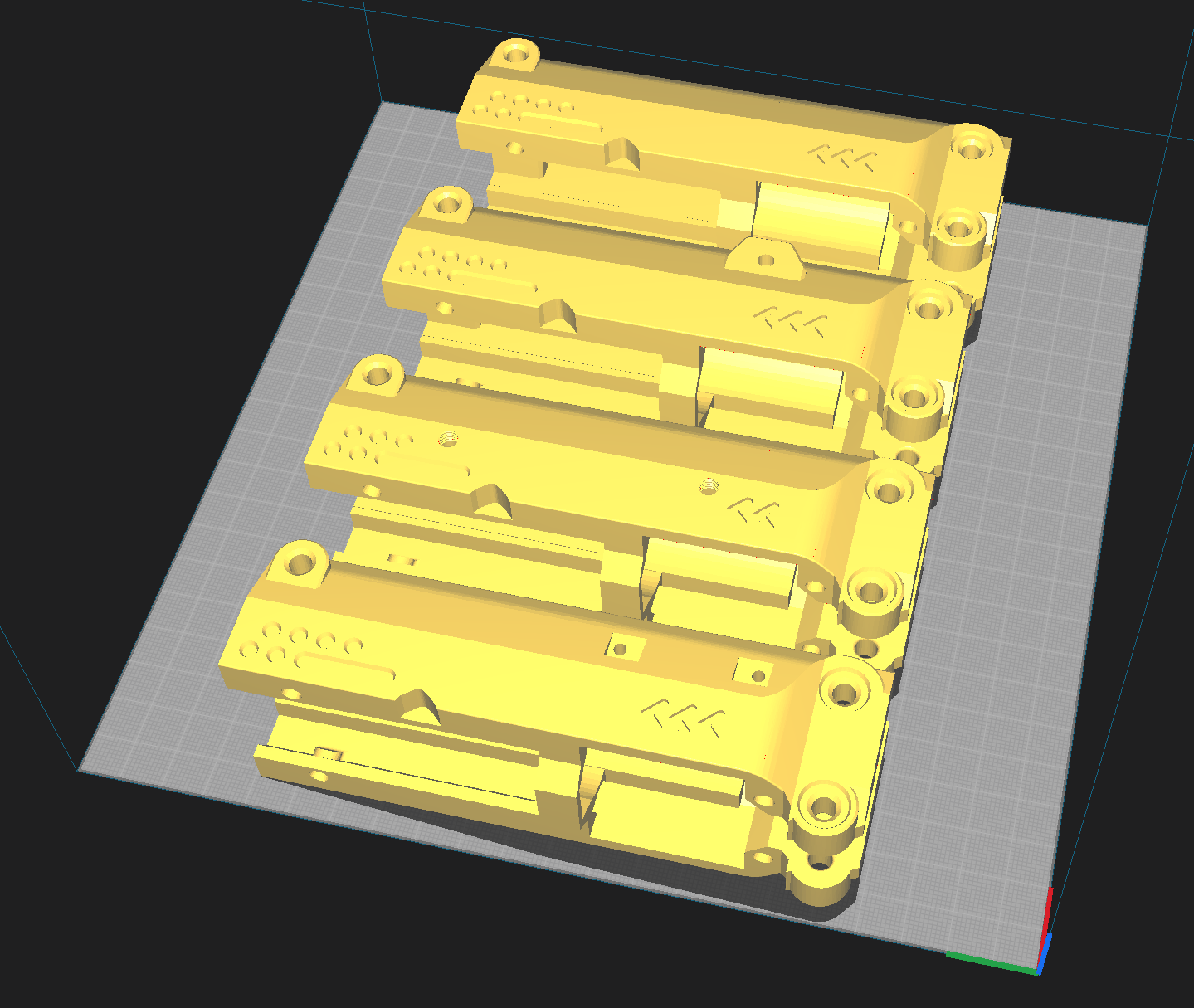 Protean select fire pusher cover variants 3D model thumbnail