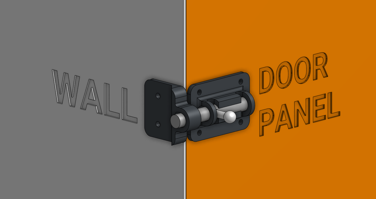 Miniatura 2 do modelo 3D Corner Bolt Latch
