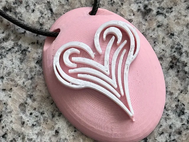 Tribal Heart pendant / Tribal Herz Kettenanänger Oder Schlüsselanhänger