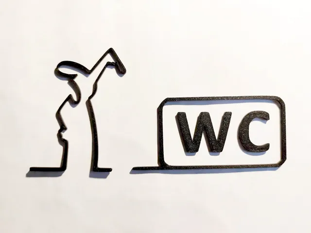 WC door hanger from the iconic cartoon "La Linea" Balum Balum.