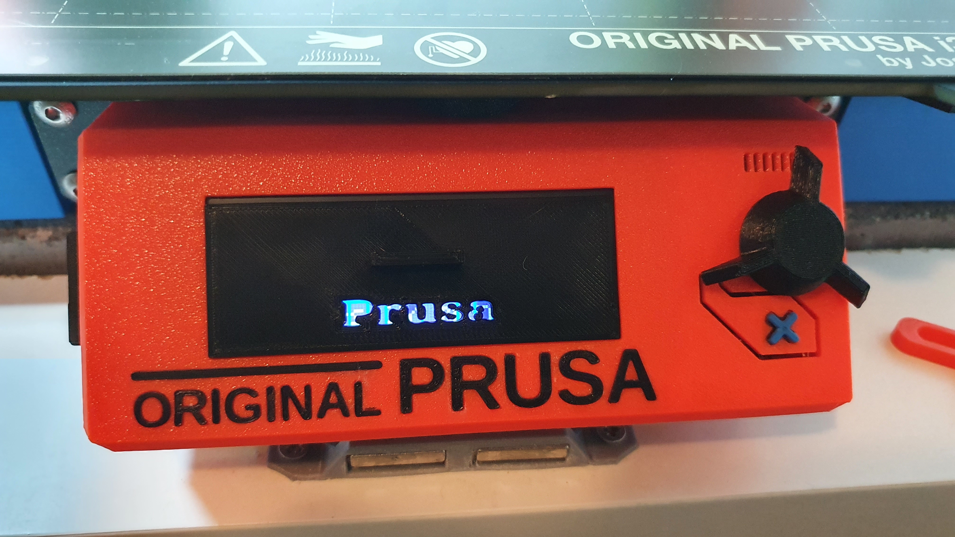 LCD cover with lighted logo MK3s+