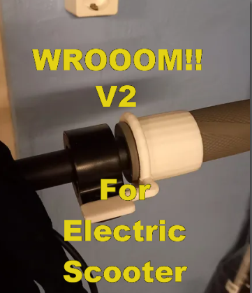 Electric scooter throttle accessory v2