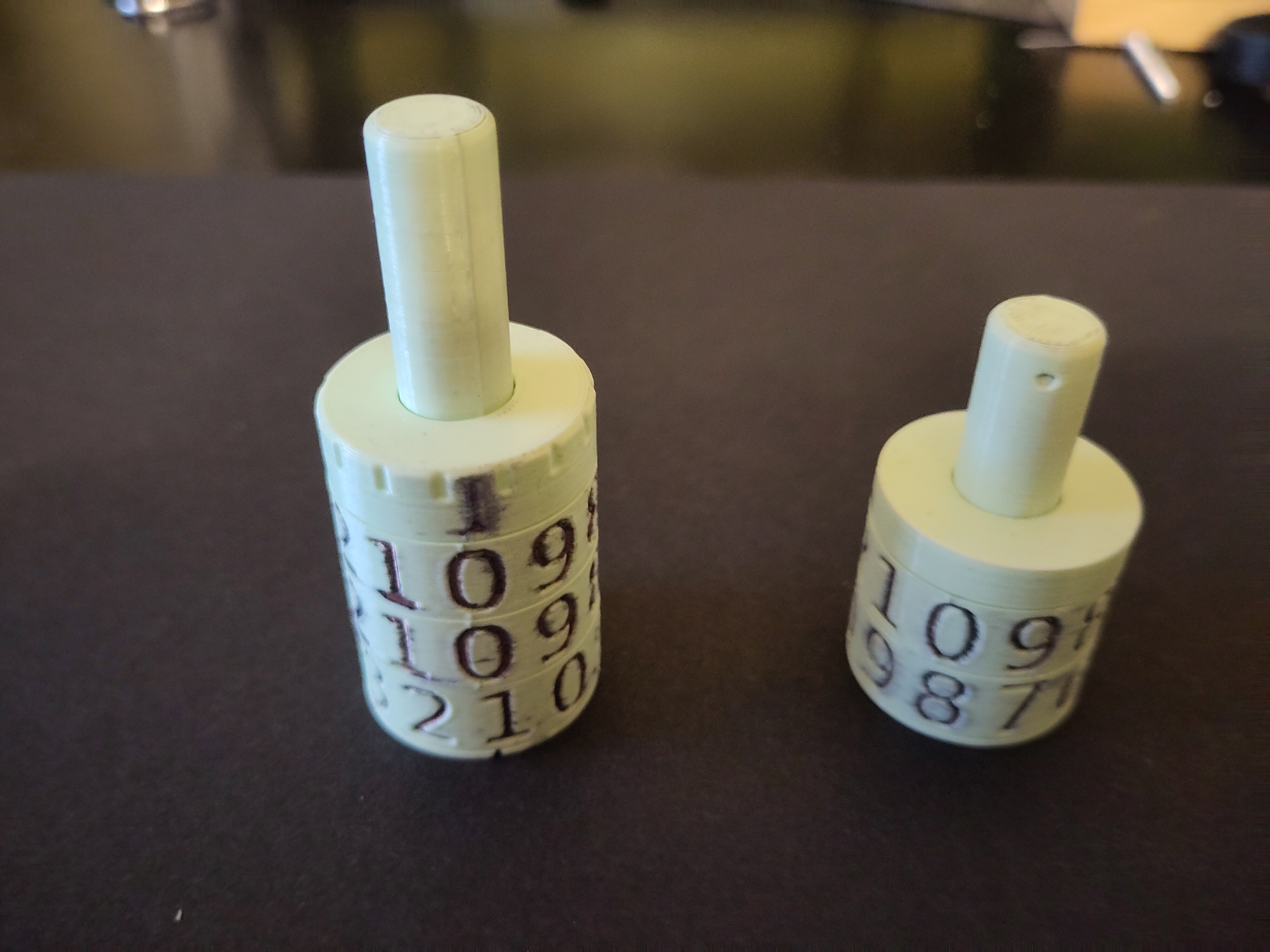 Push button counter