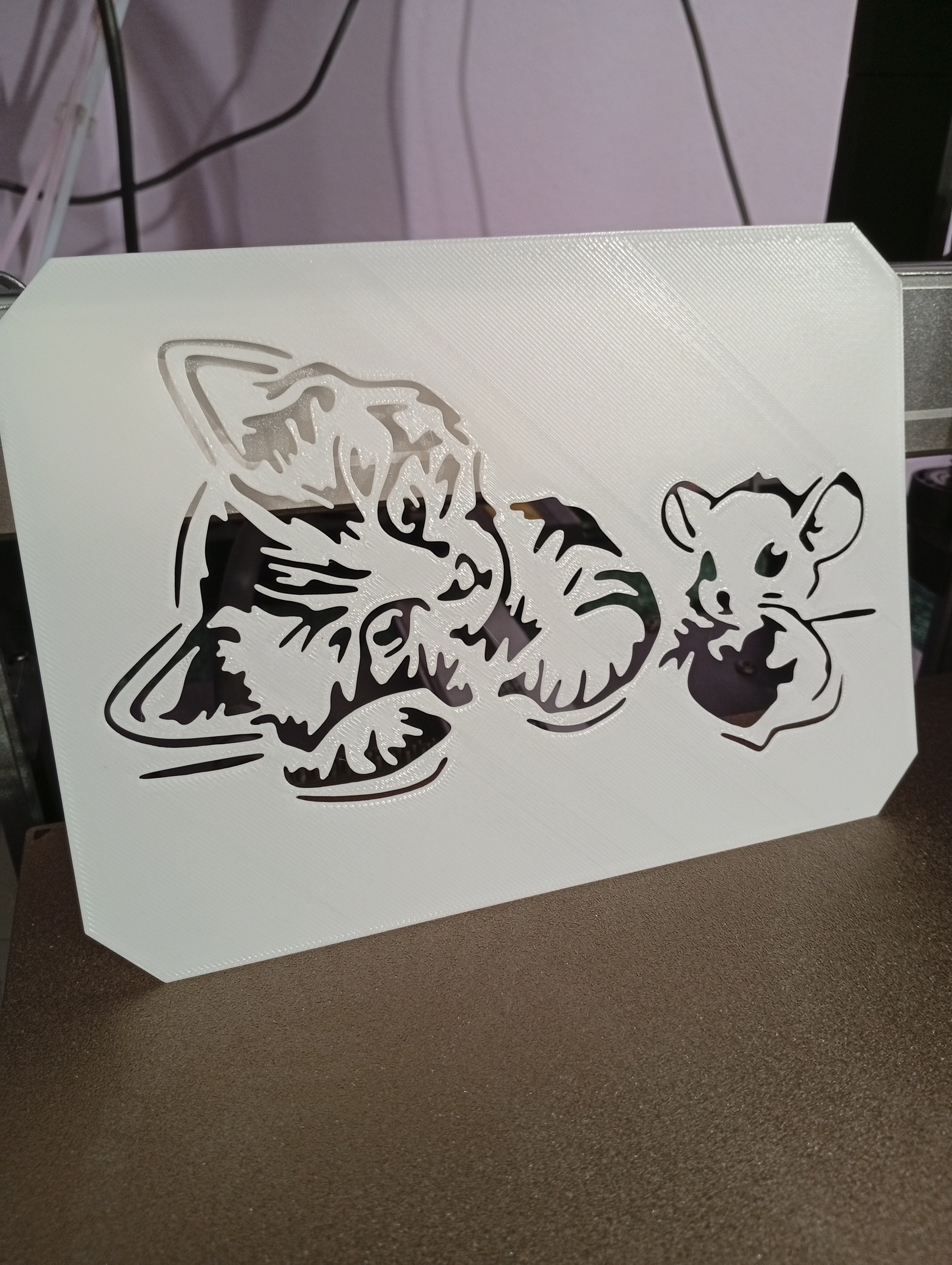 Cat and Mouse - Stencil template