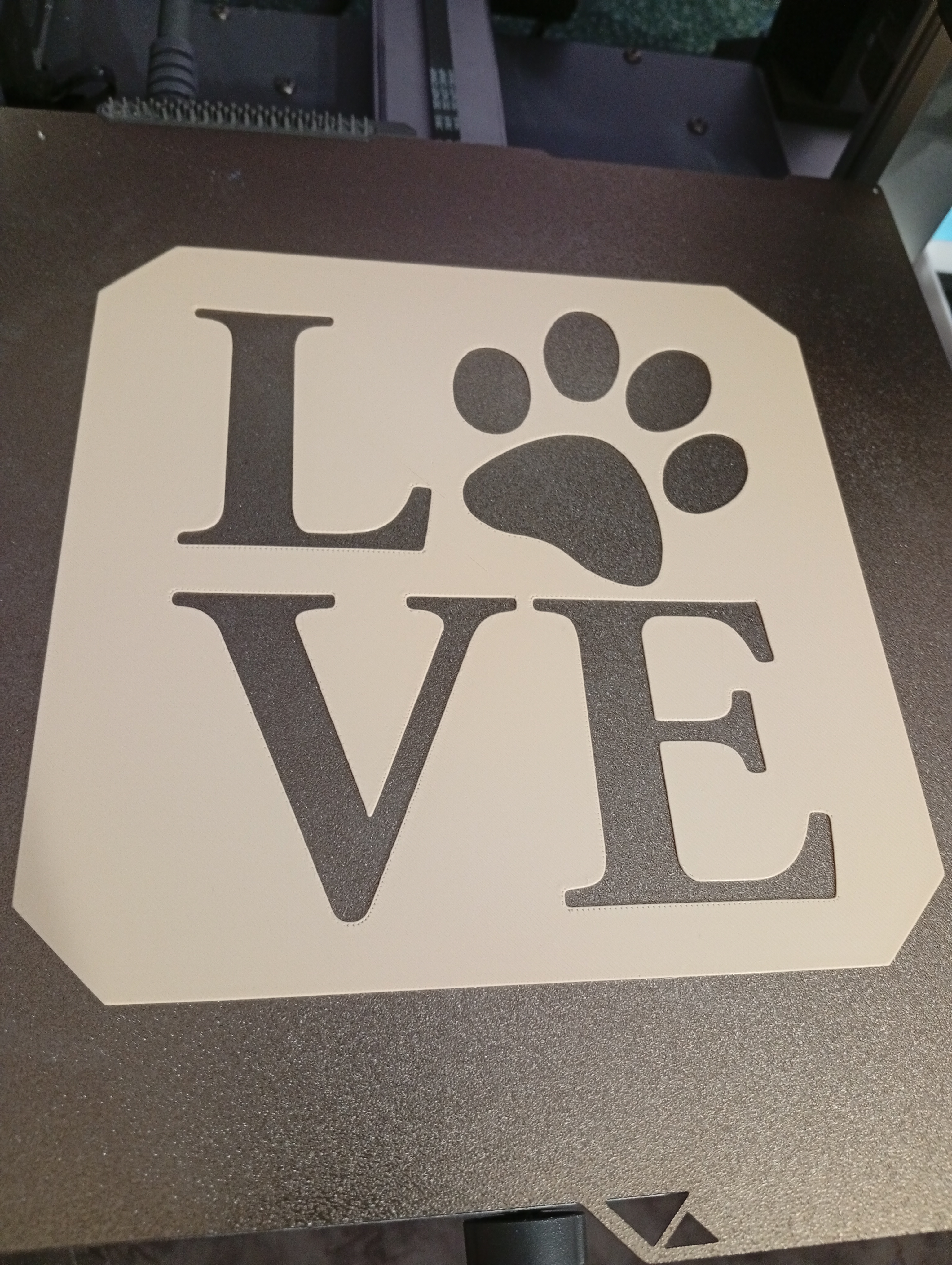 Dog Love - Stencil template