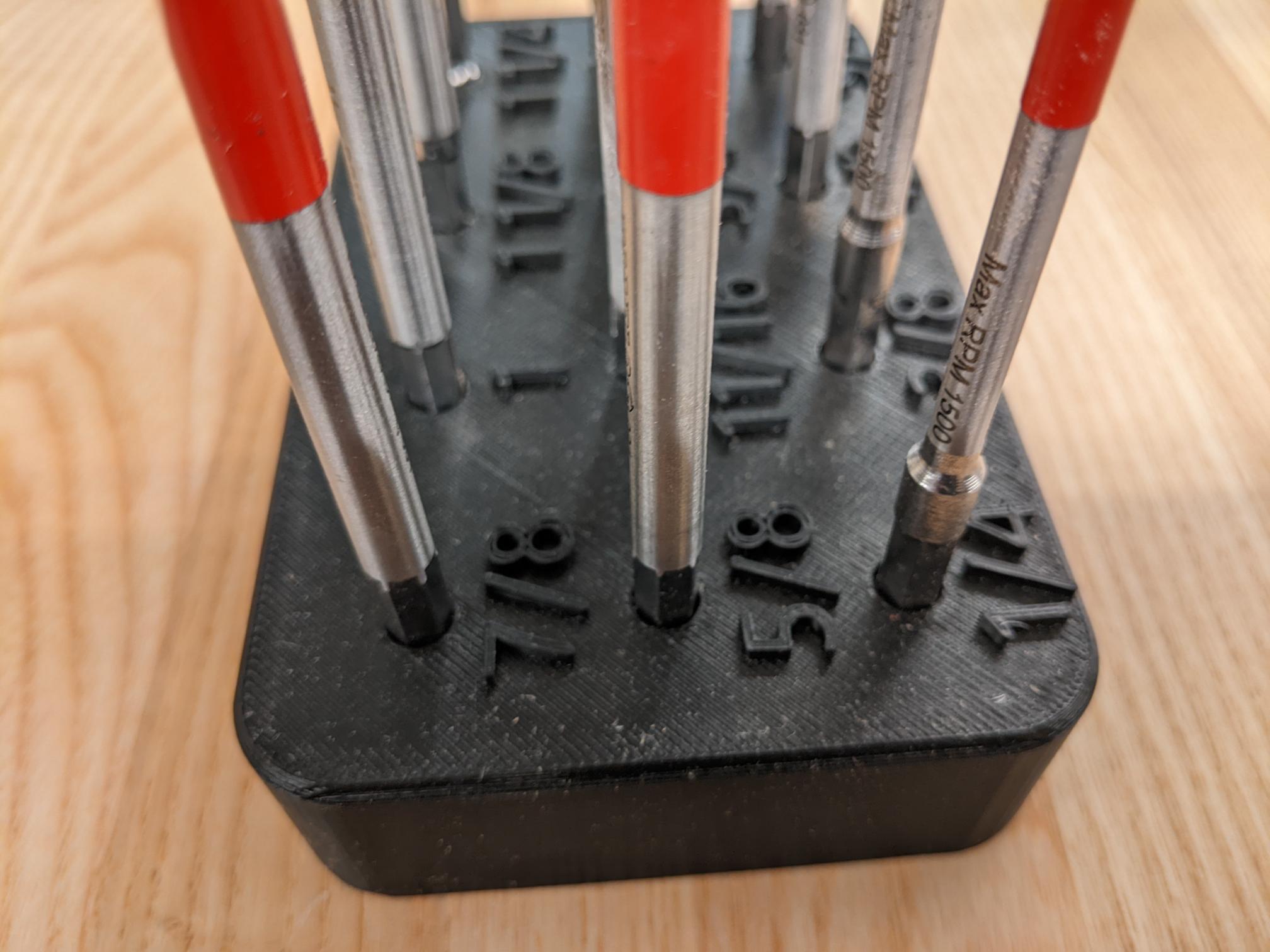 Spade Bit Holder by Brian K Download free STL model