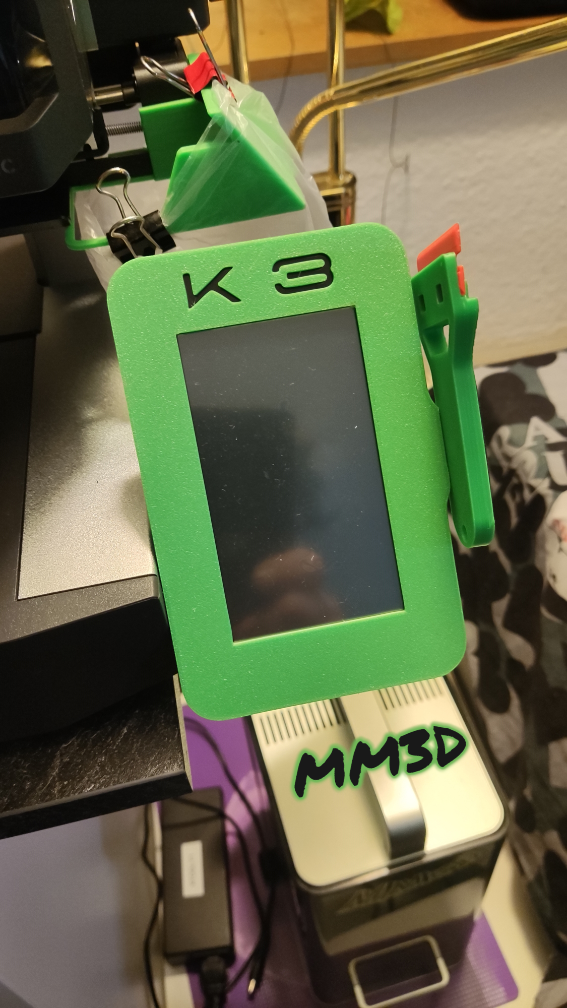 anycubic k3 screencase with bed scrater holder