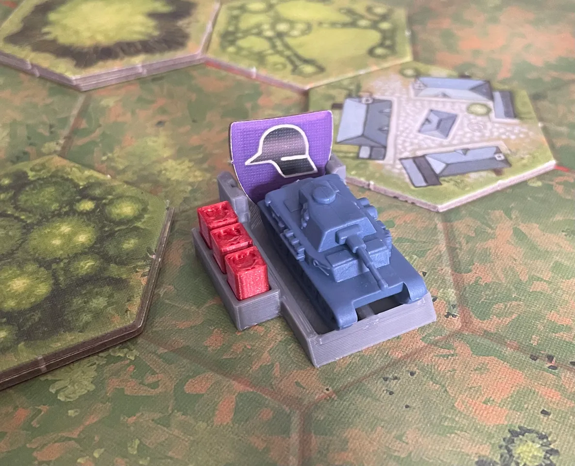 Memoir 44 Tank Tray With Health by JaCrispy | Download free STL model ...