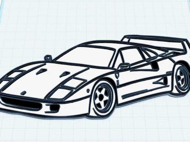 Wall Art Ferrari F40