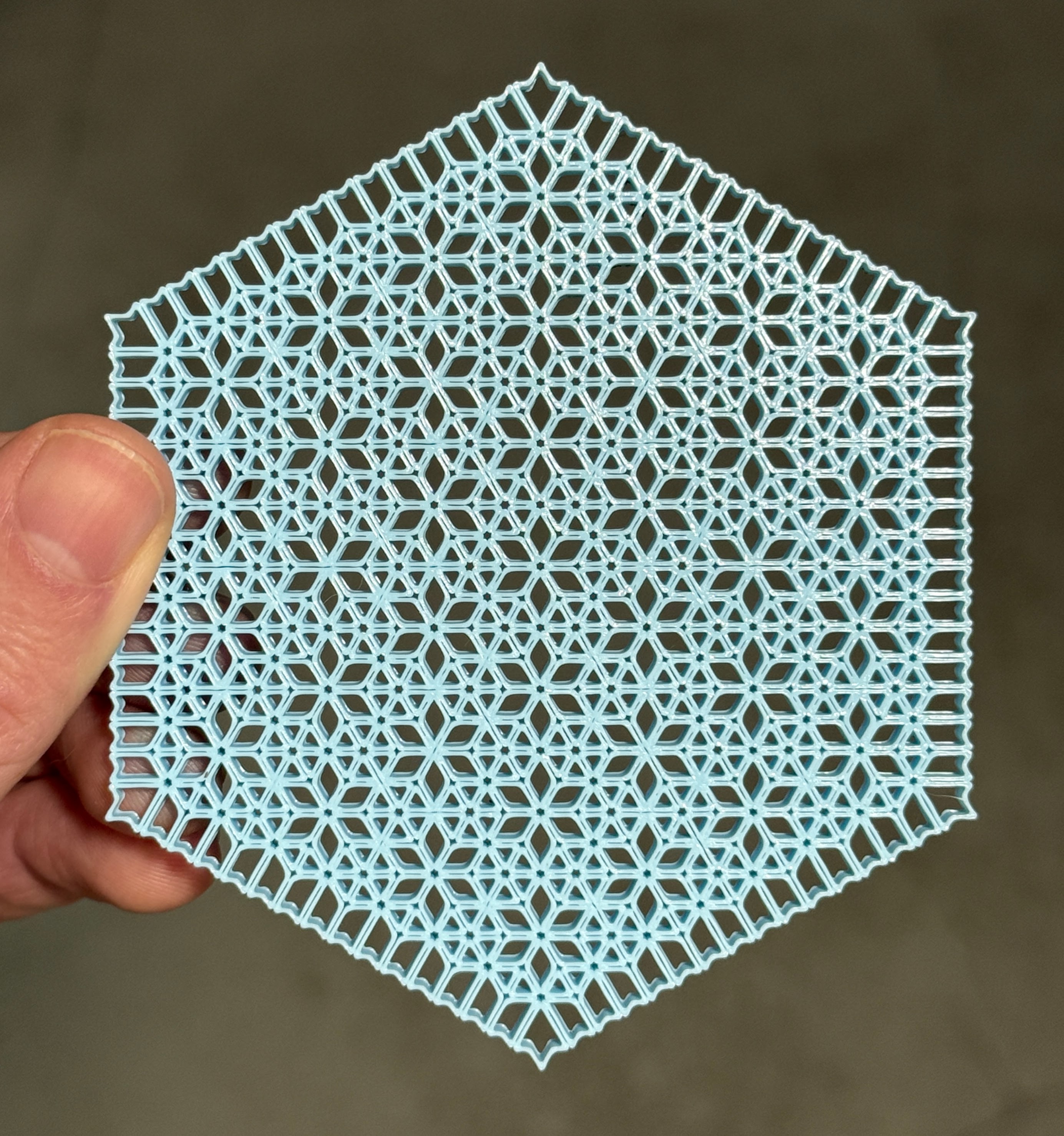Level 4 Sierpiński Snowflake Fractal (Vase Mode) (2D Version)