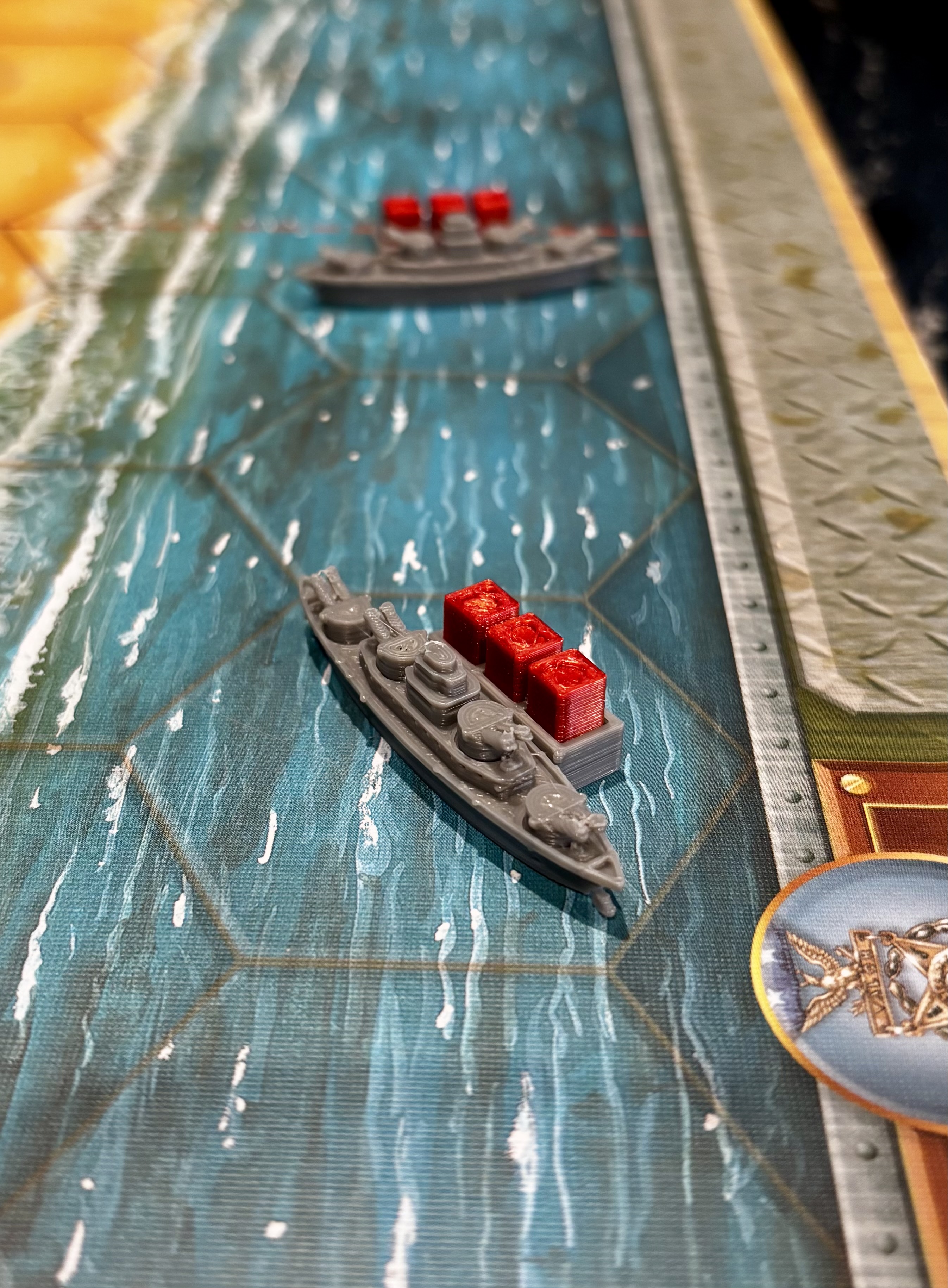 Memoir 44 Battleship With Health Counter