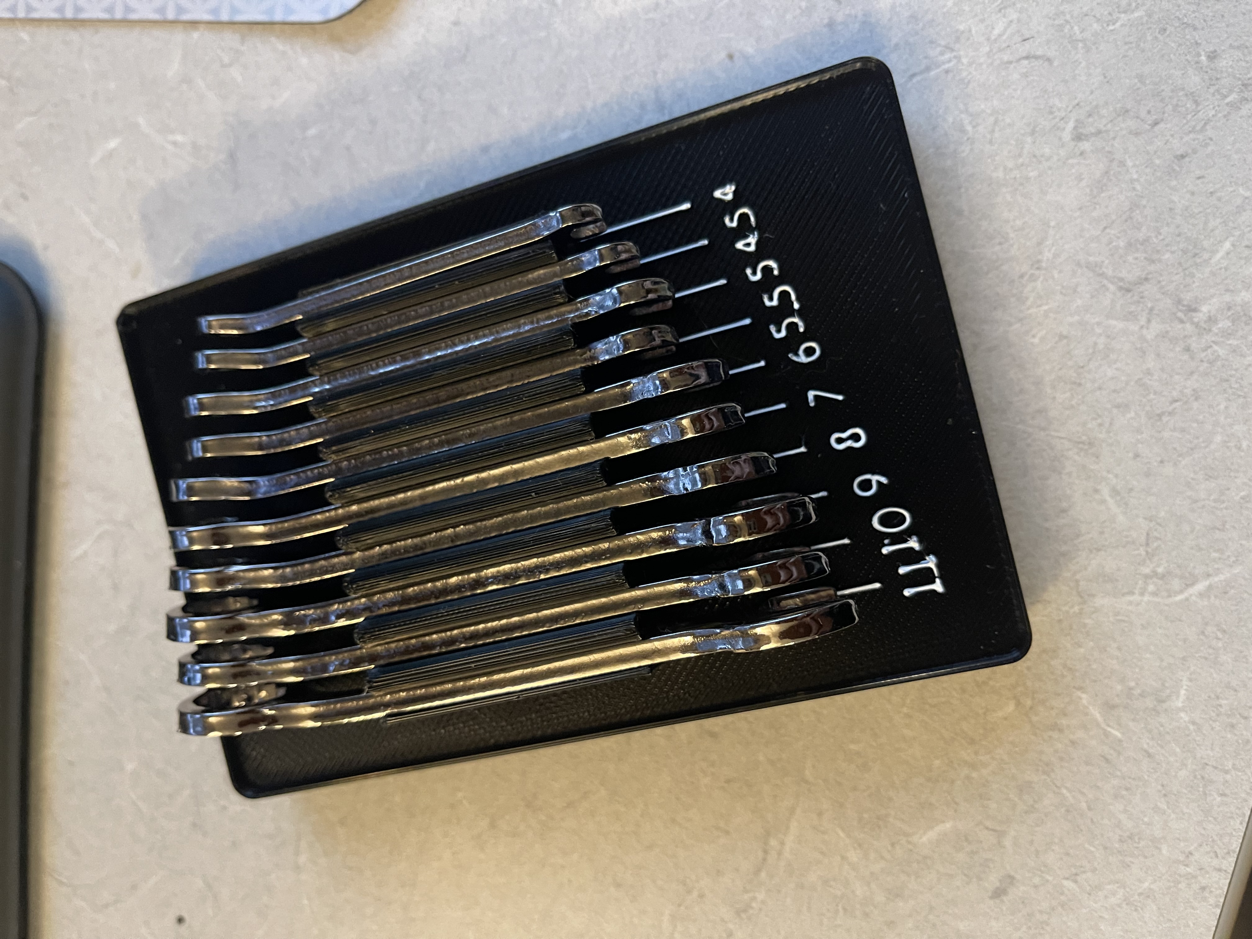 Gridfinity - Craftsman Midget Wrenches 942339 - Metric