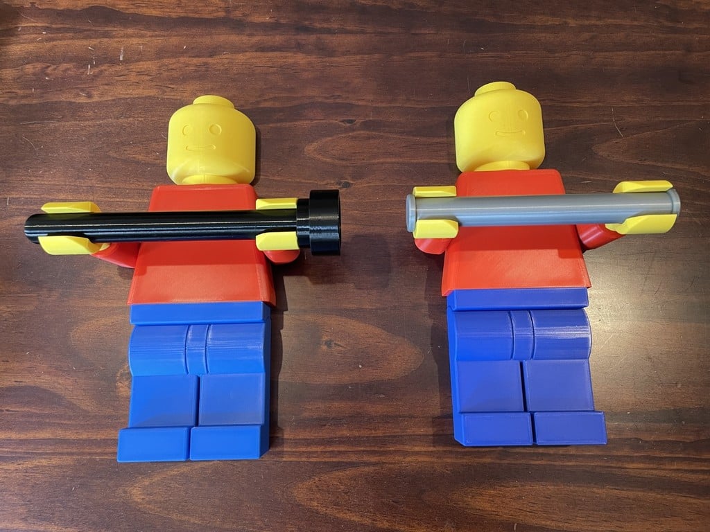 Alternate roll spindles for Lego Man TP holder