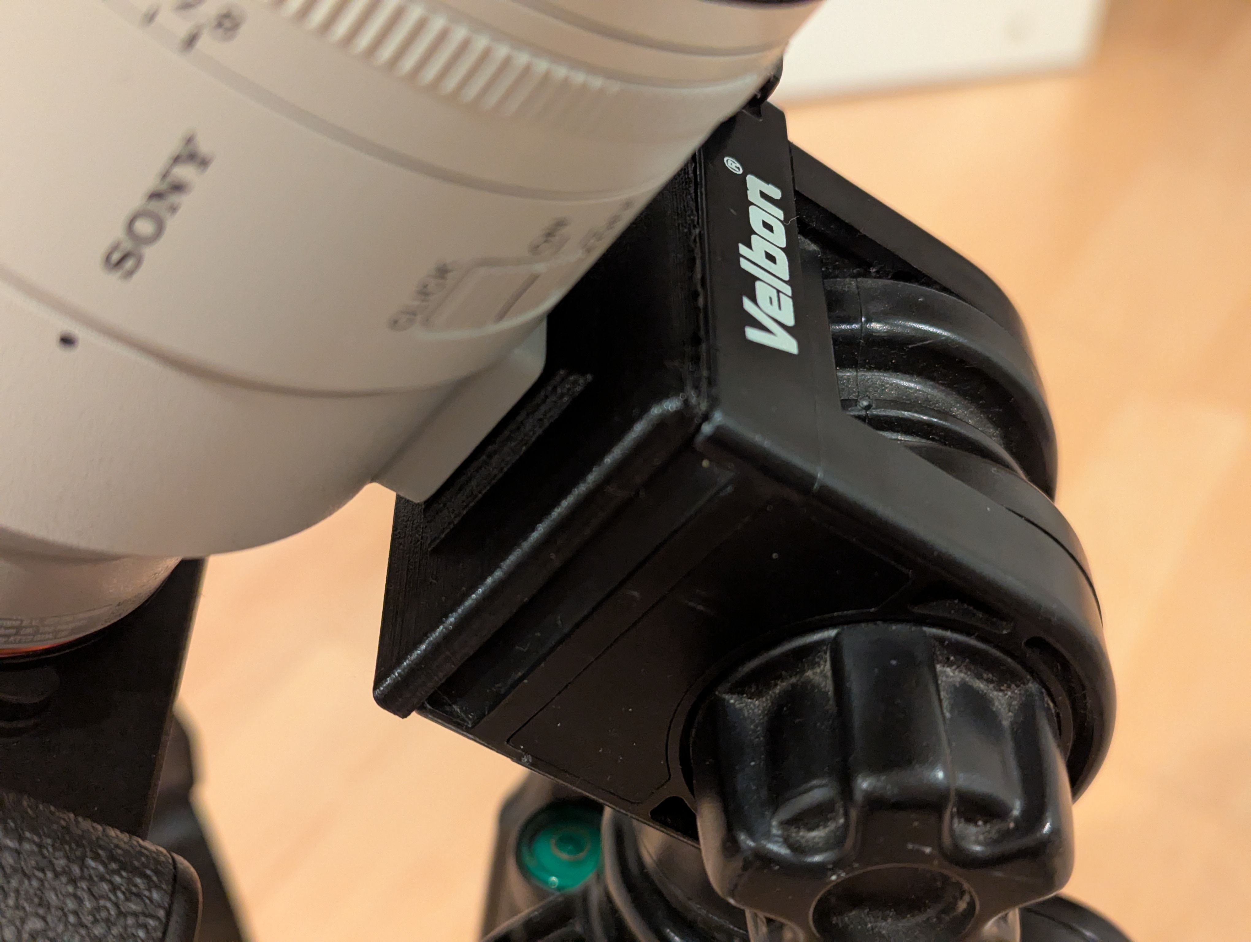 Velbon QR plate for Sony GMS lens