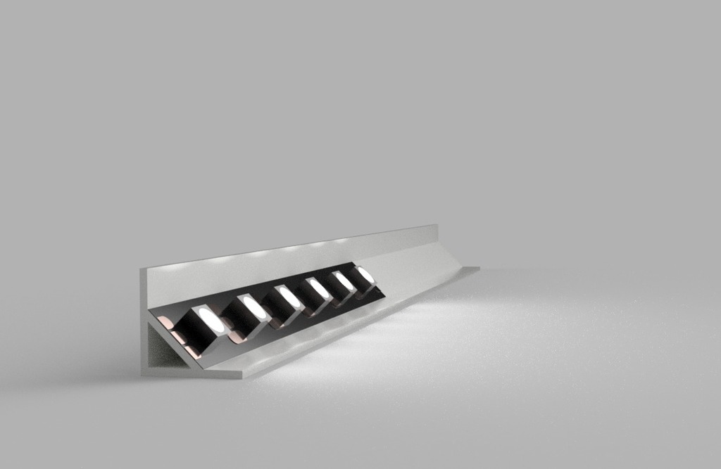 Miniatura 3 do modelo 3D 45 Degree LED Mount