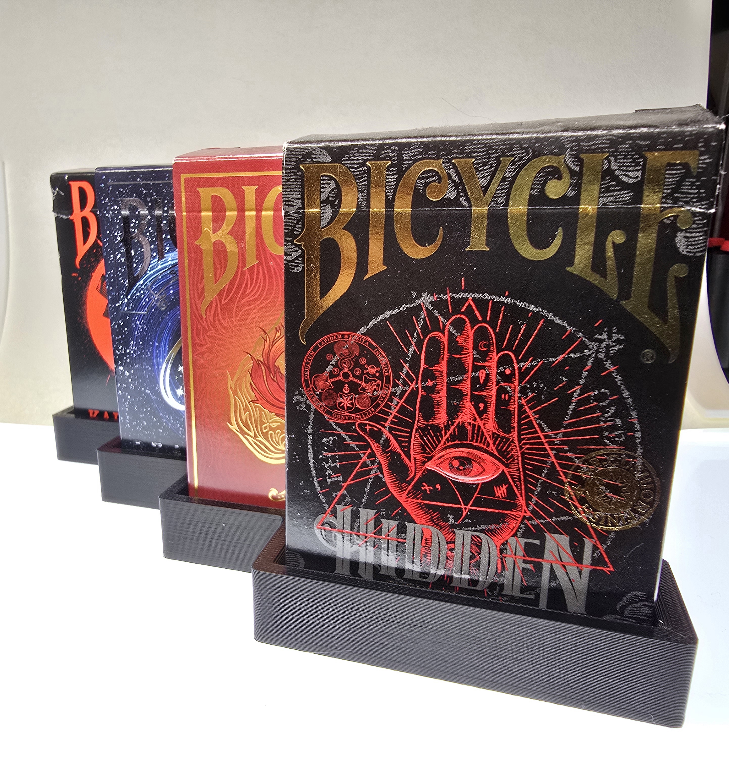 bicycle card holder display