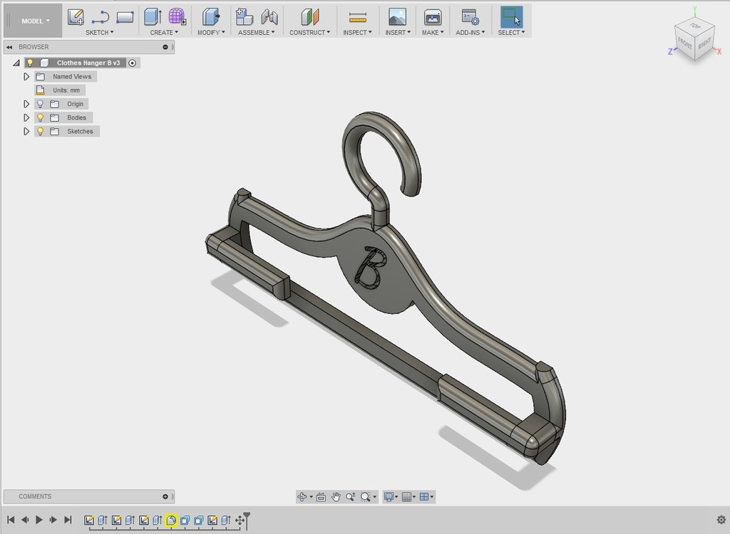 Barbie Clothes Hanger by hackoholic | Download free STL model ...