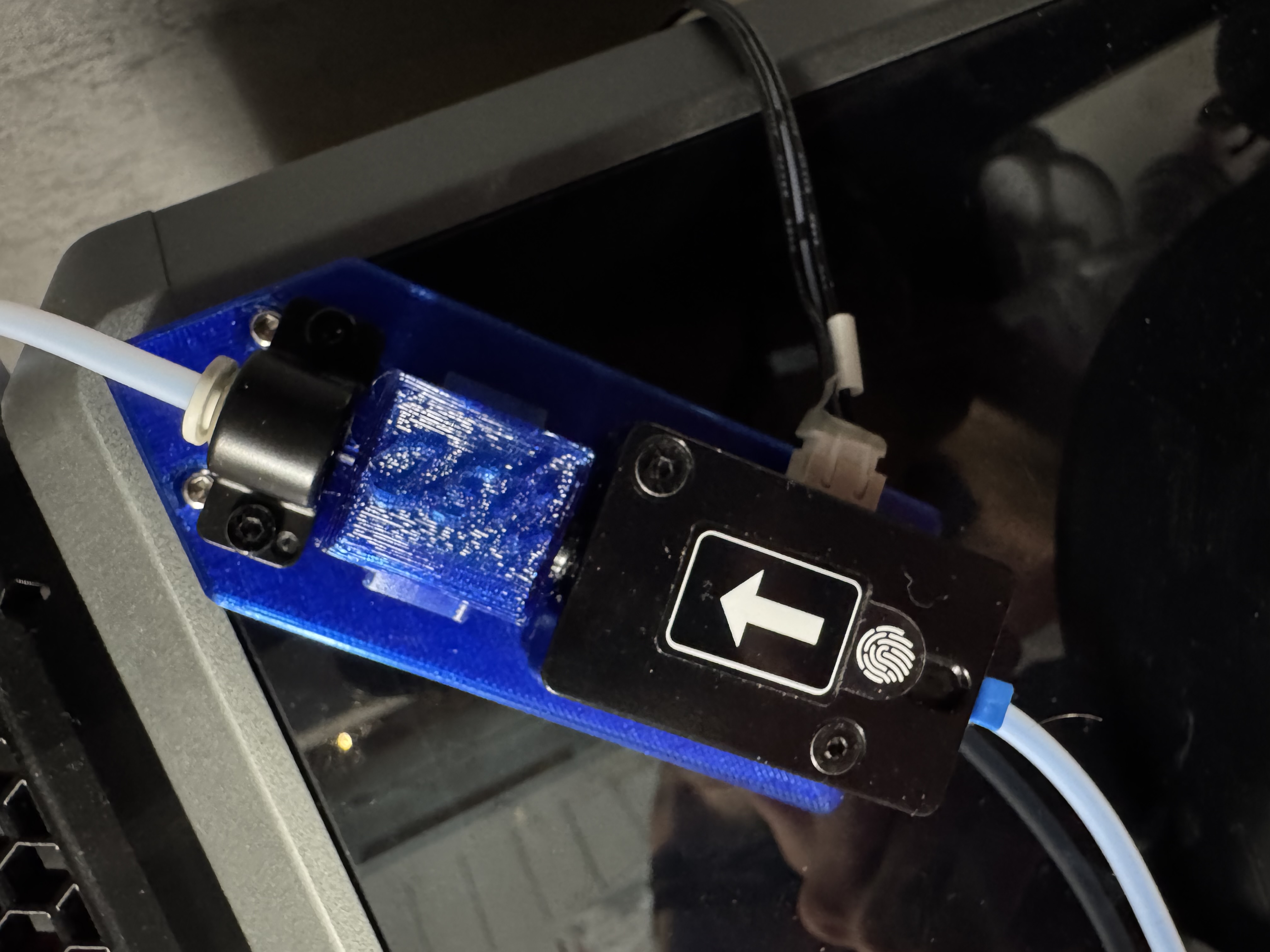 Side Stand for Filament Sensor + dust filter Creality K1C